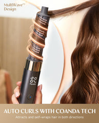 Fanttik Solo AirWave 6-in-1 attachments enable curling, smoothing, and volumizing looks.