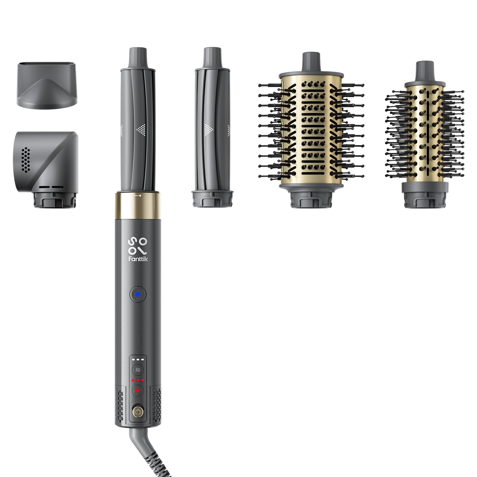 Fanttik Solo AirWave styler front view with compact, travel-friendly design.