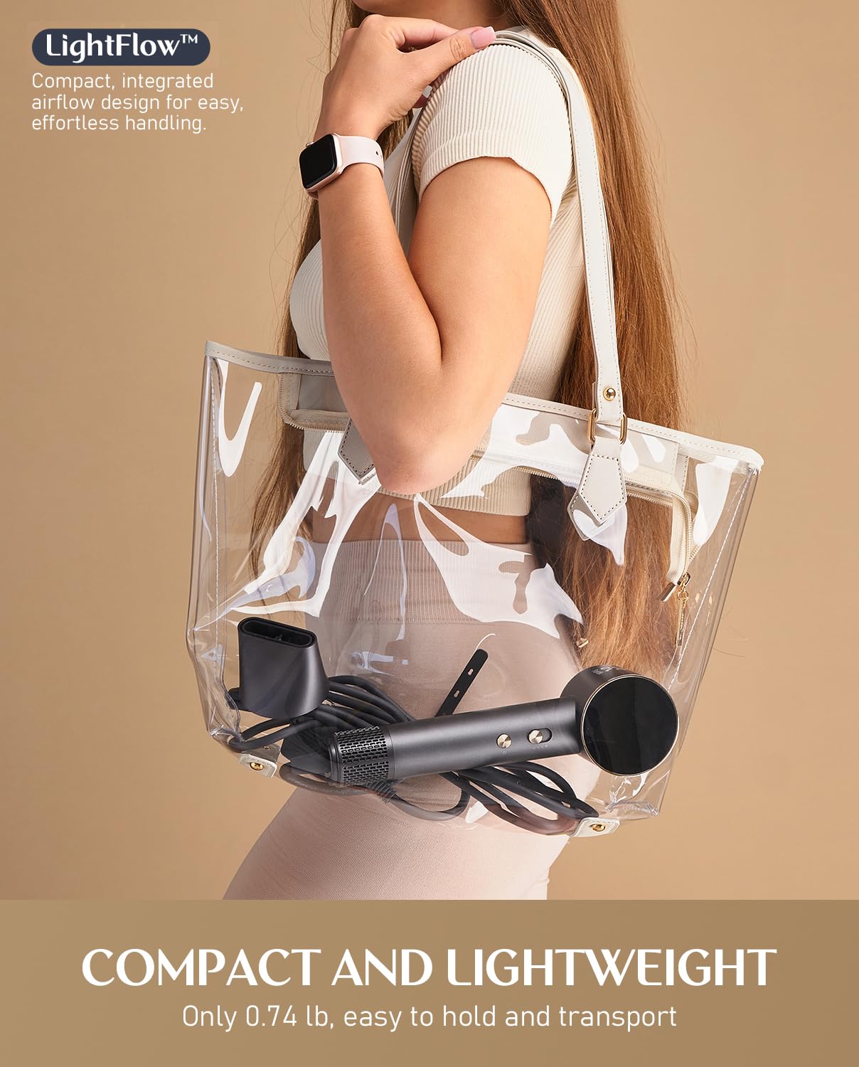 Quiet operation emphasizes low noise with SoftSonic damping.