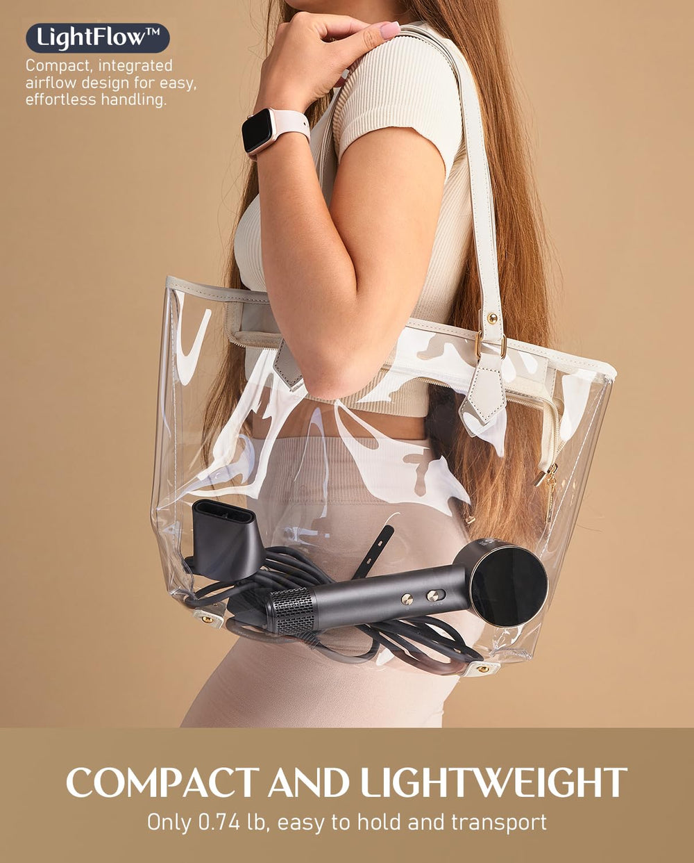 Quiet operation emphasizes low noise with SoftSonic damping.