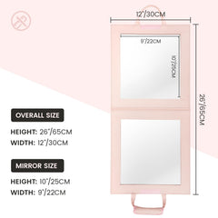 Fanwoli dance bag garment rack mirror with HD reflection for quick costume checks.