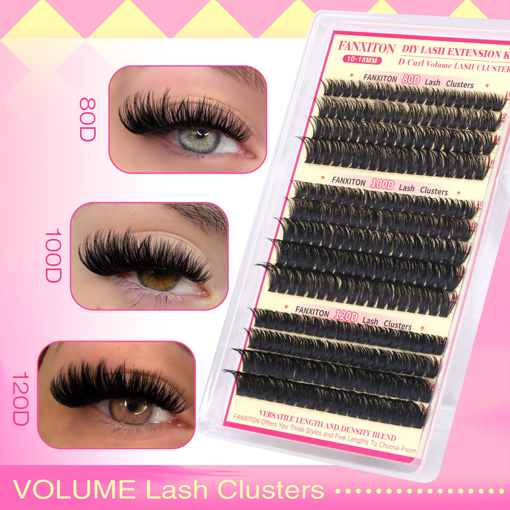 FANXITON 10-18mm lengths offer versatile styling from subtle to dramatic.