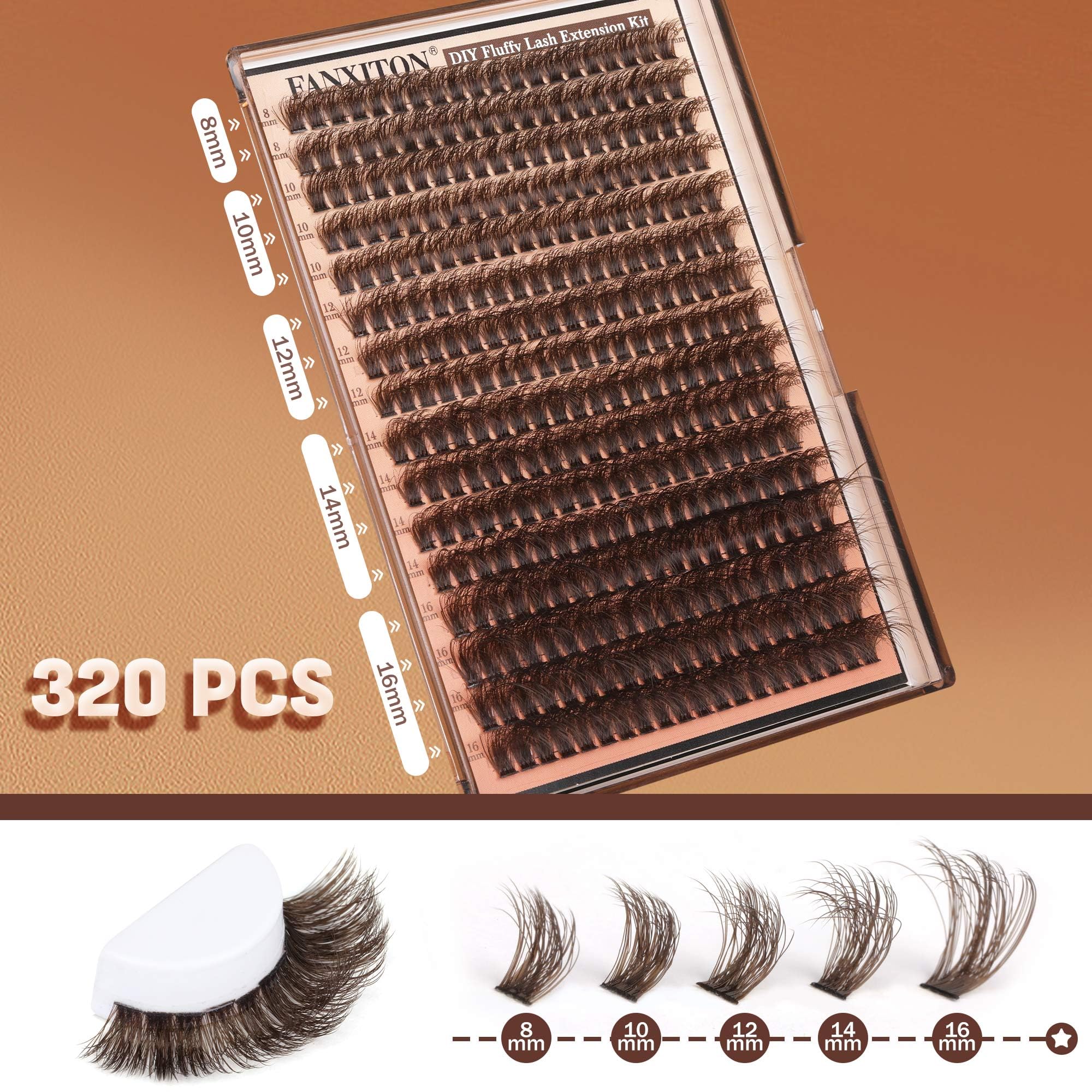FANXITON brown lash natural-look for subtle enhancement