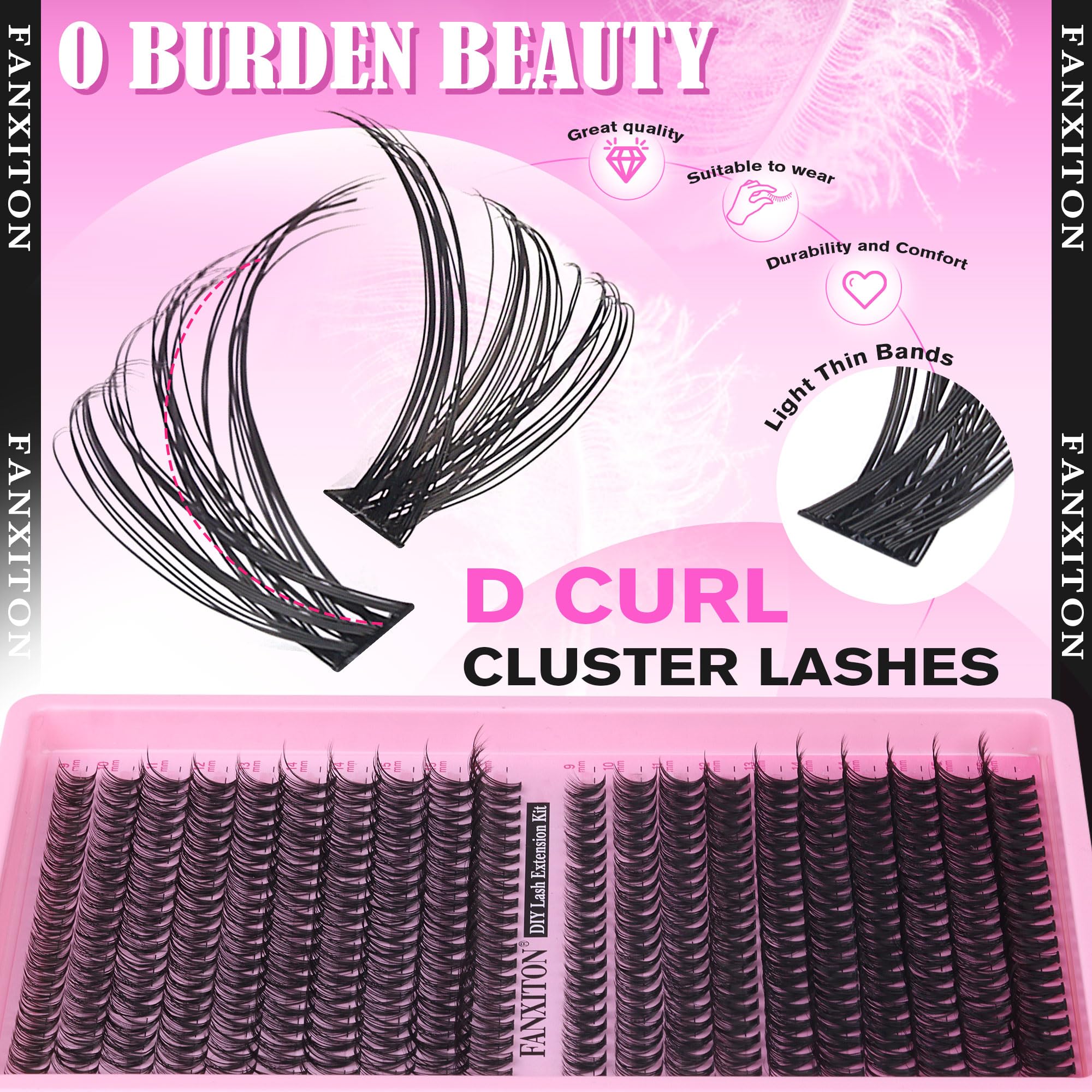 FanXiton DIY lash extension beginners kit for easy at-home styling.