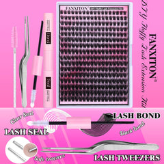 Fanxiton safe non-sharp eyelash tweezers for beginner use.