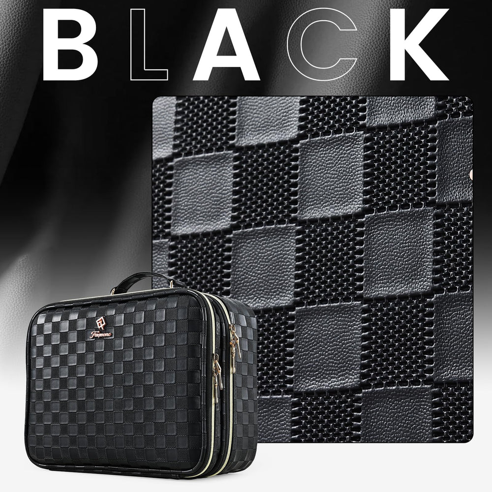 Faquenc black checkerboard design adds stylish professional appeal.