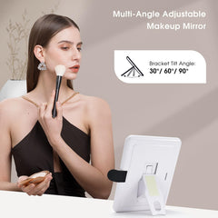 Faquenc makeup case with detachable 4K mirror for flexible setup.