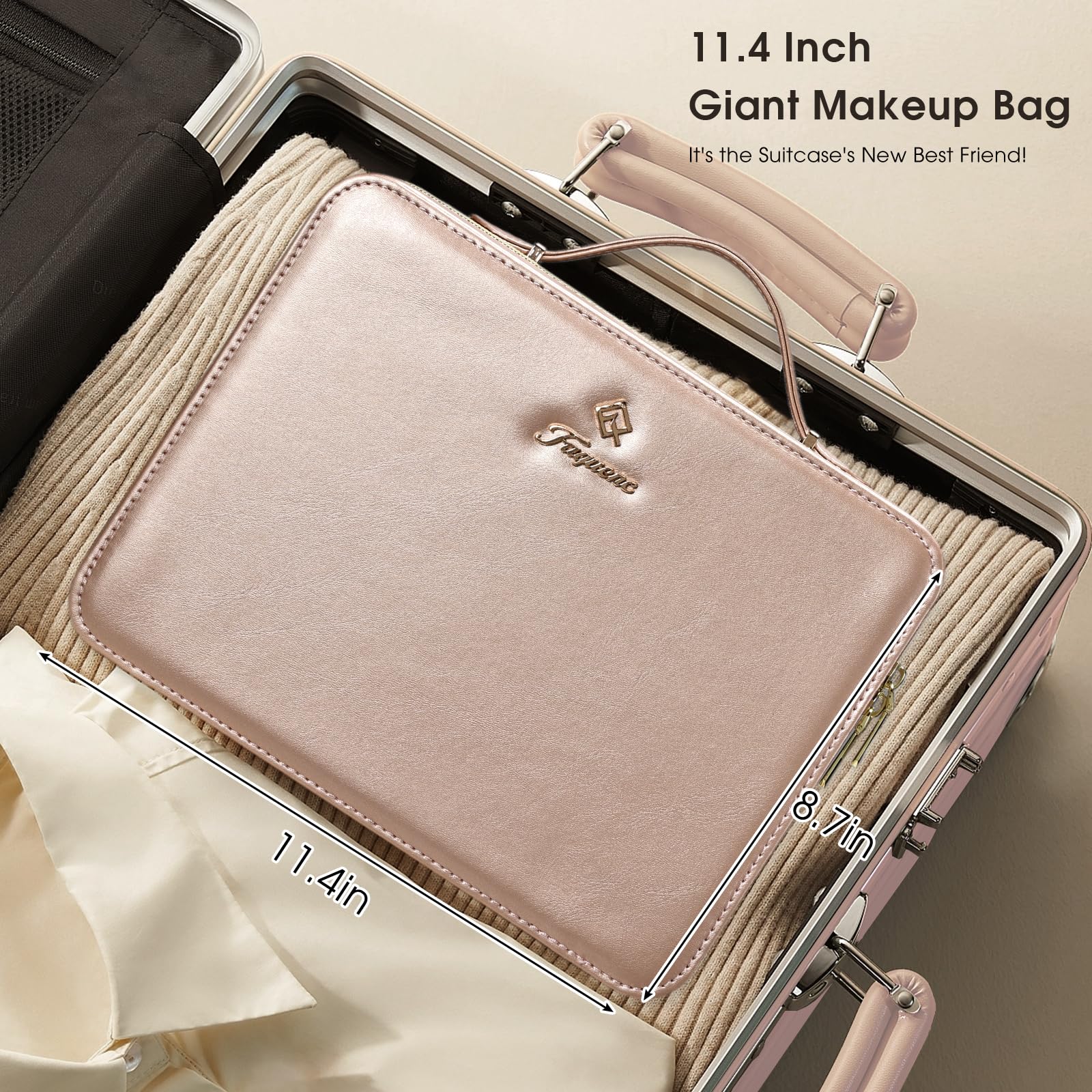 Faquenc 4K mirror delivers sharp reflections for flawless makeup application anywhere.