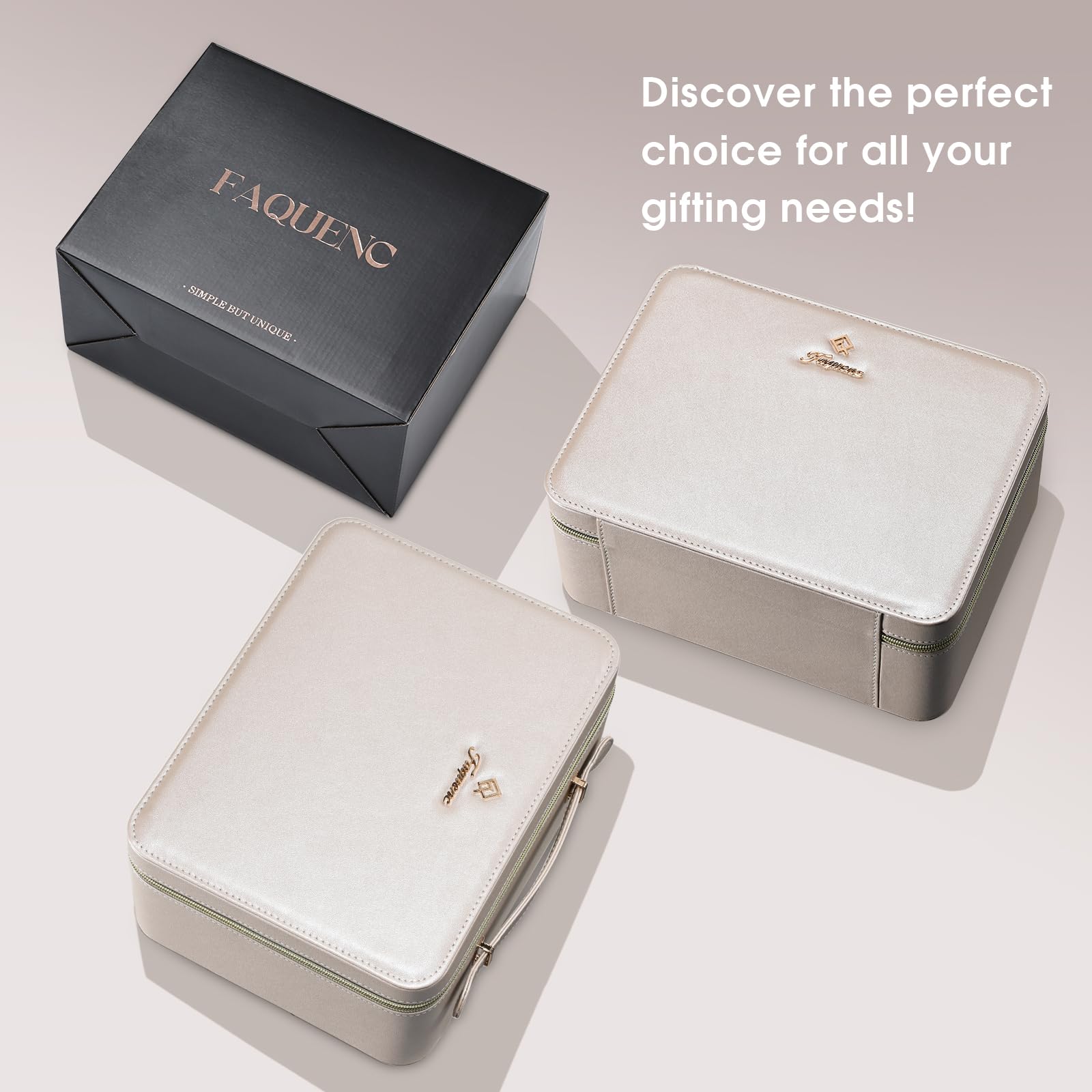 Faquenc case features luggage elastic band for secure travel.