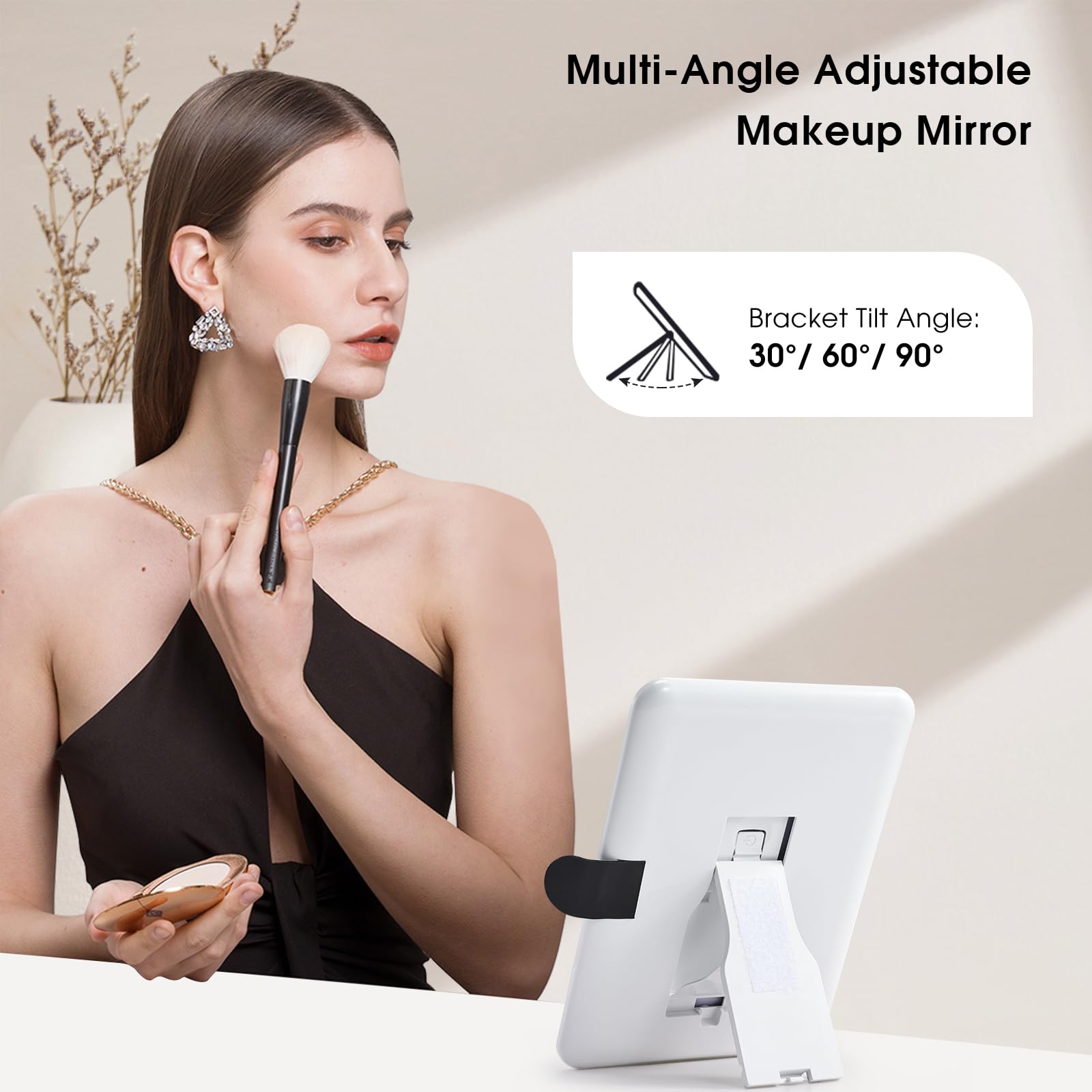Faquenc leather makeup case uses waterproof synthetic leather for durable travel protection.