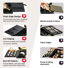 Faquenc makeup case lockable with keys for secure travel