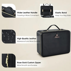 Faquenc removable EVA dividers enable customizable cosmetics storage.