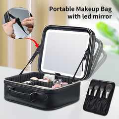 Faquenc LED mirror closed panel showing compact storage