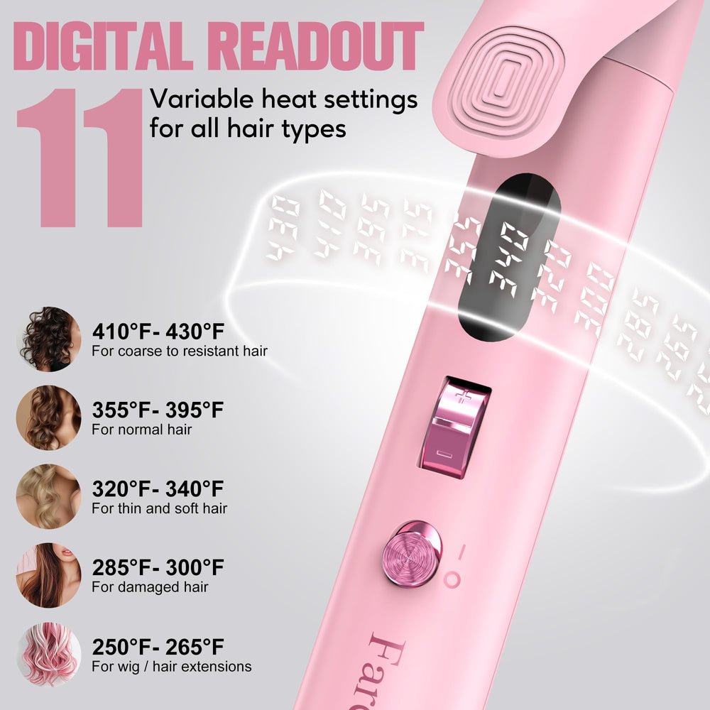 FARERY 11 heat settings with LCD display for precise control