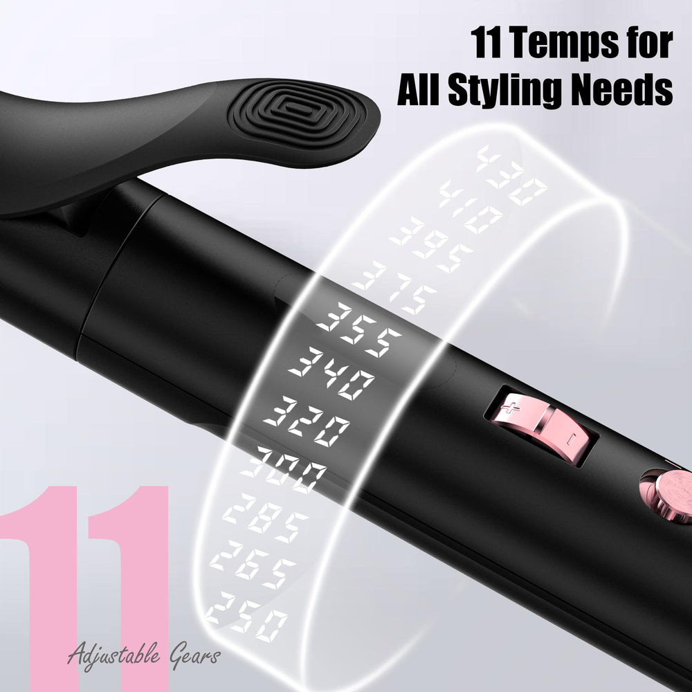 Farery curling iron offers 11 heat settings and an LCD display for precise control.