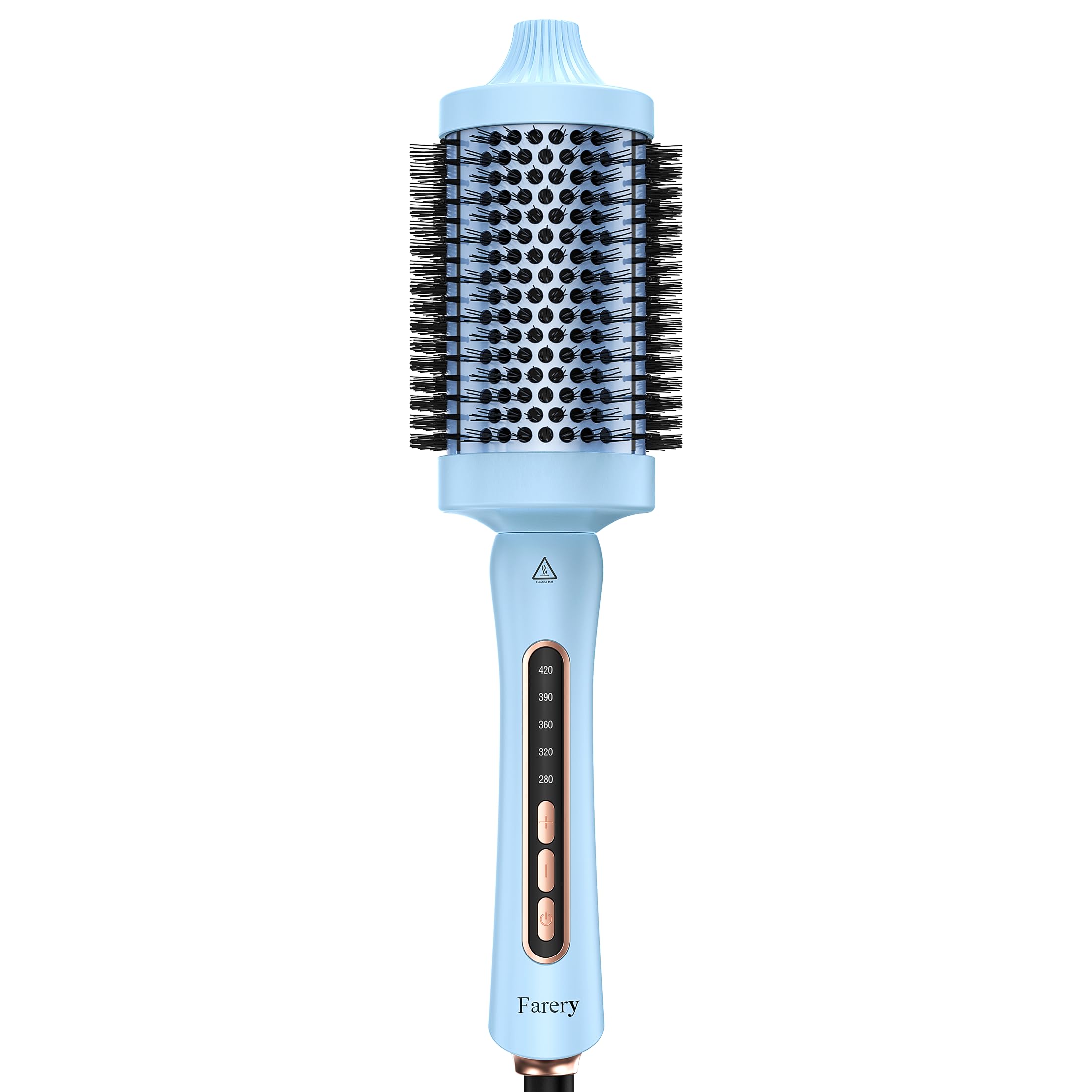 Farery 2.4-inch thermal brush barrel close-up highlighting volume-friendly design