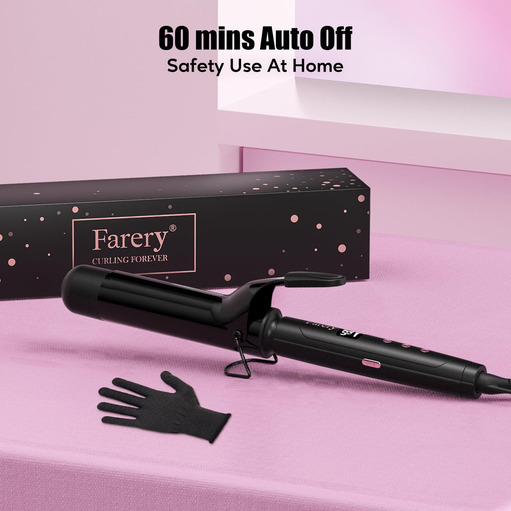 Farery curling iron with 360 degree swivel cord for tangle-free use