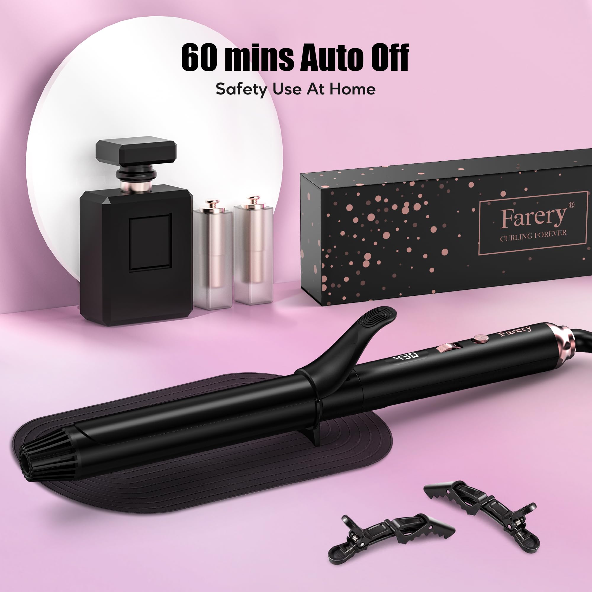 FARERY 8.2ft swivel cord image shows tangle-free handling during styling.