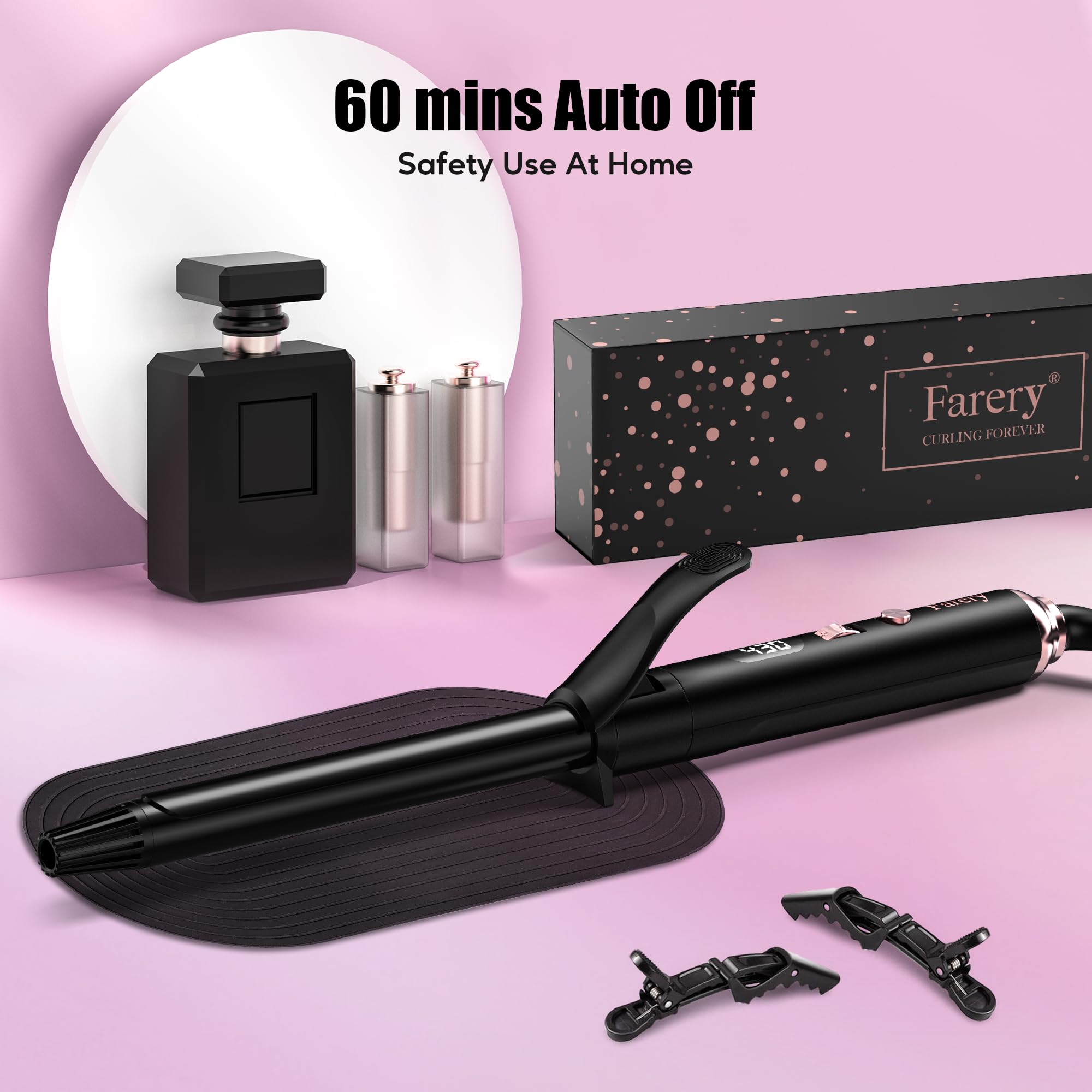 Farery accessories including clips and silicone pad for travel-ready setup
