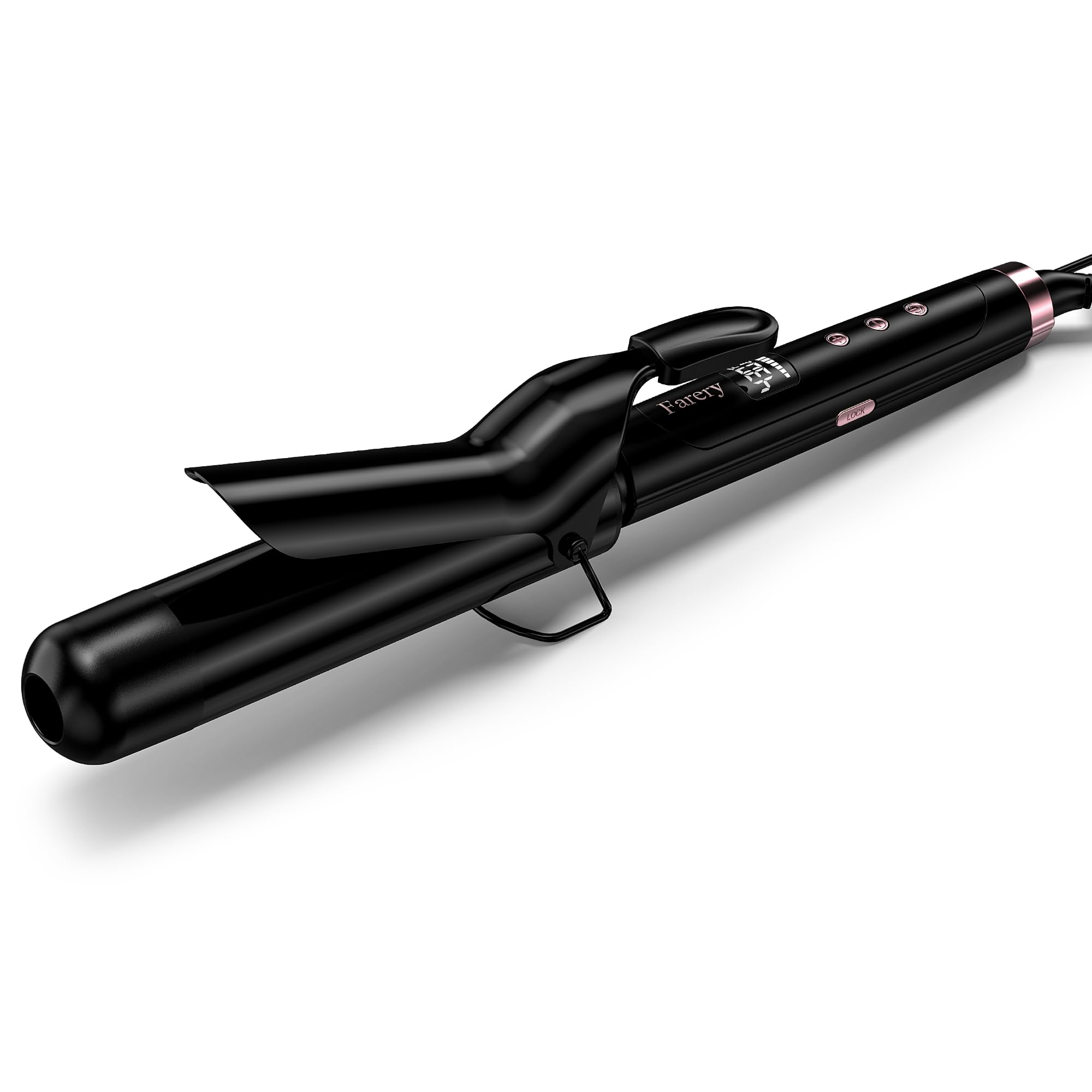 Farery at home salon styling with long barrel for versatile curls