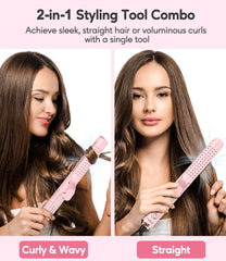 Farery Chill Set Soft-Air Curling Iron cooling air button enables controlled finishes