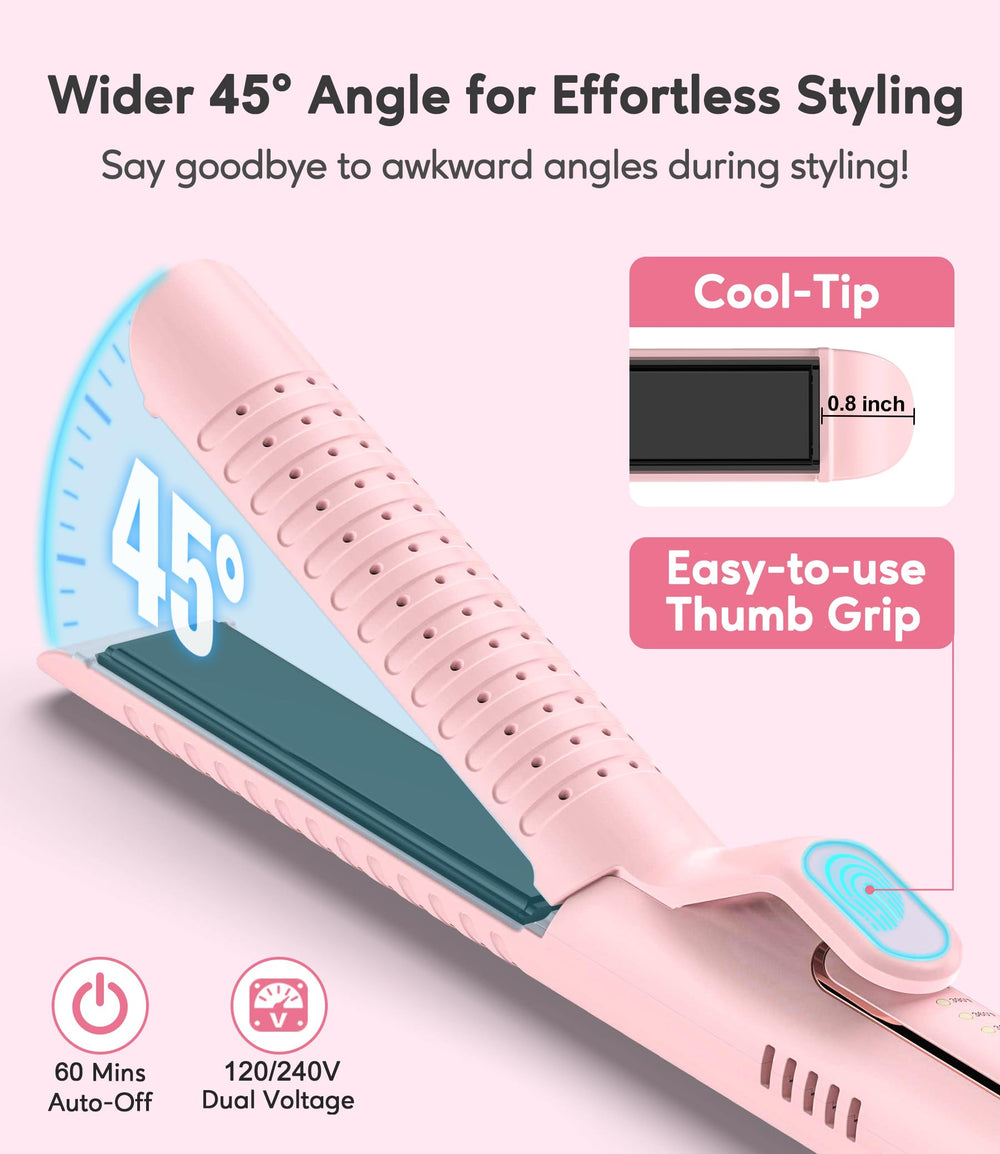 Farery Chill Set Soft-Air Curling Iron temperature dial close-up for customized heat