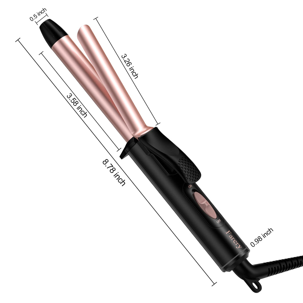 FARERY compact design shows 8.27-inch length for easy packing
