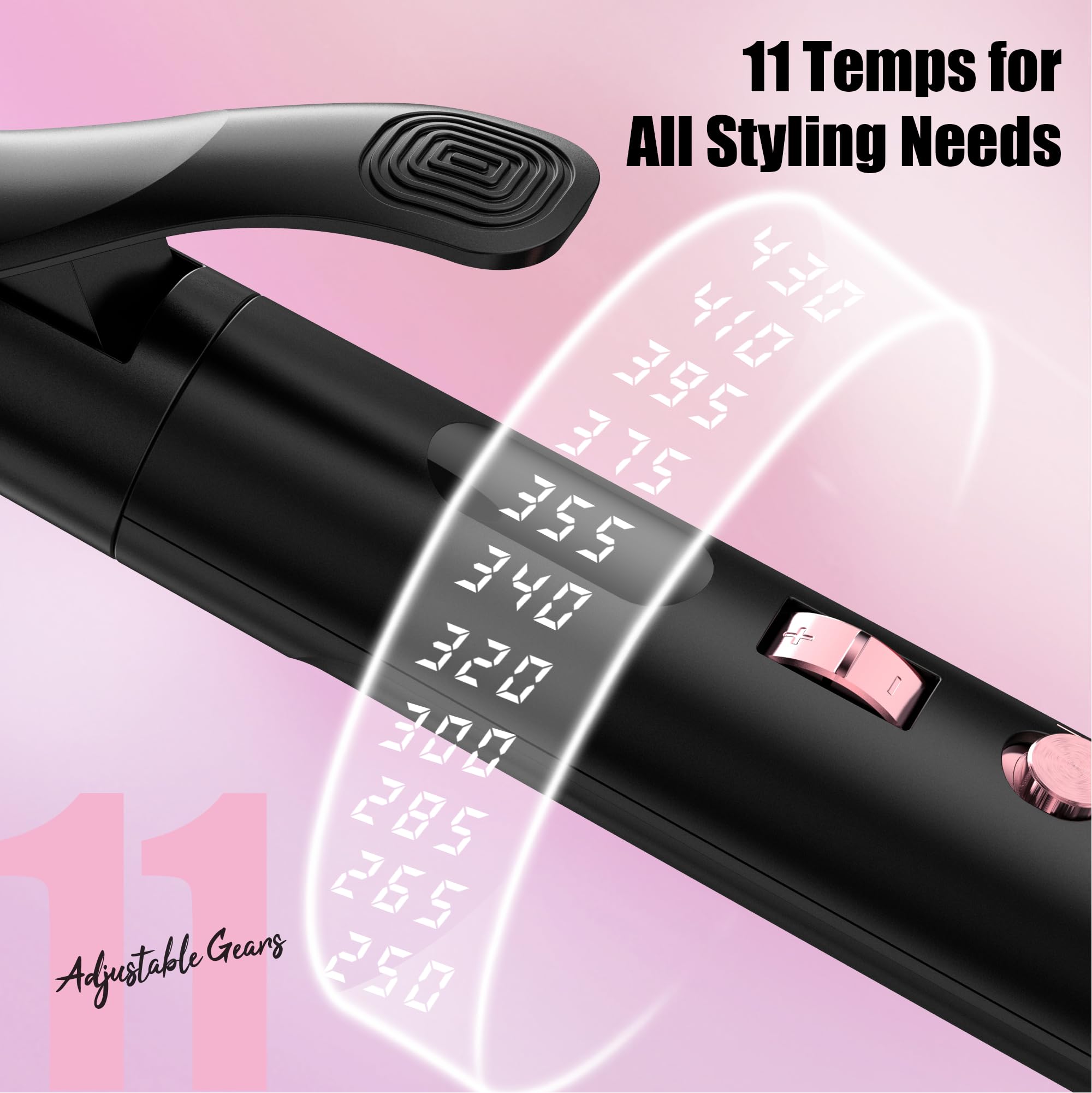 Farery curling iron swivel cord close-up for tangle-free styling