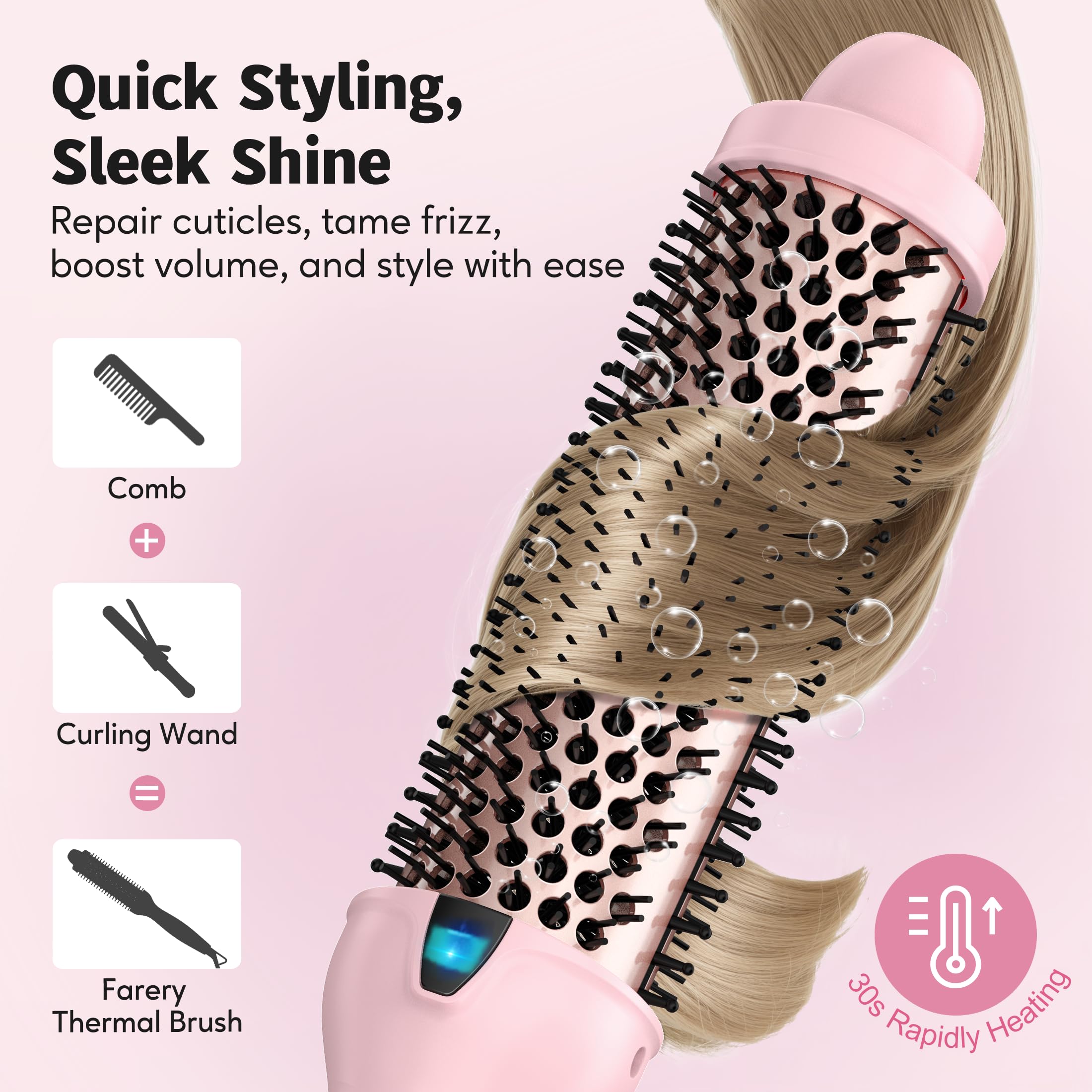 Farery dual-voltage travel-friendly design for on-the-go styling