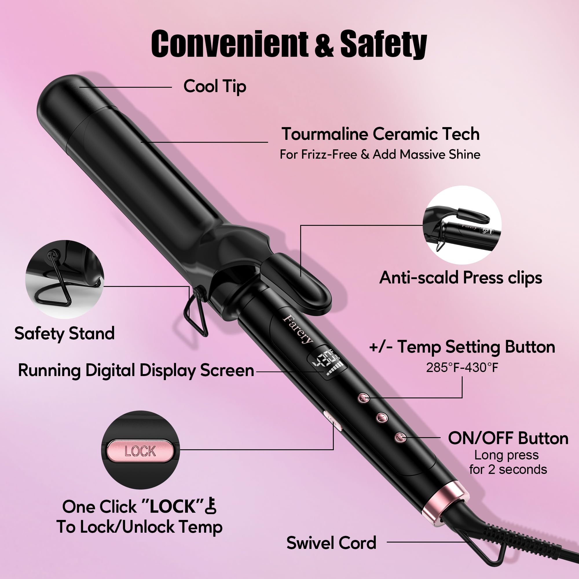Farery dual voltage design makes travel styling worldwide
