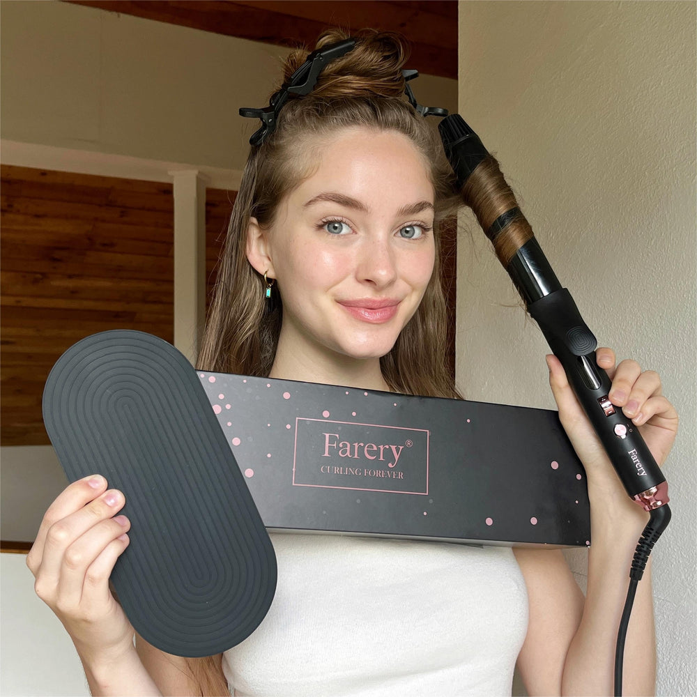 FARERY dual-voltage design image indicates worldwide travel readiness and consistent performance.