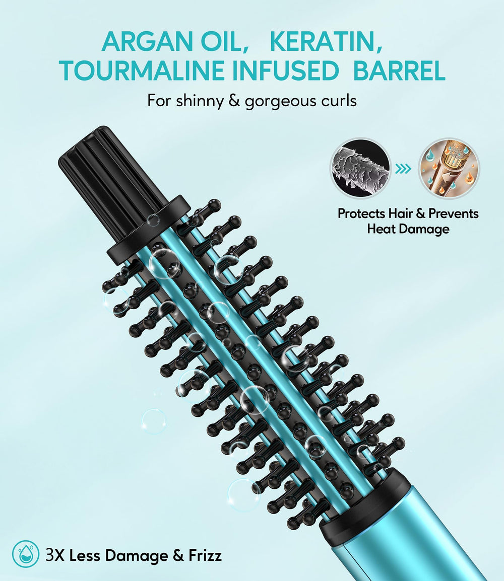 FARERY heated-round-brush bangs-touchups create smooth, lasting shape.