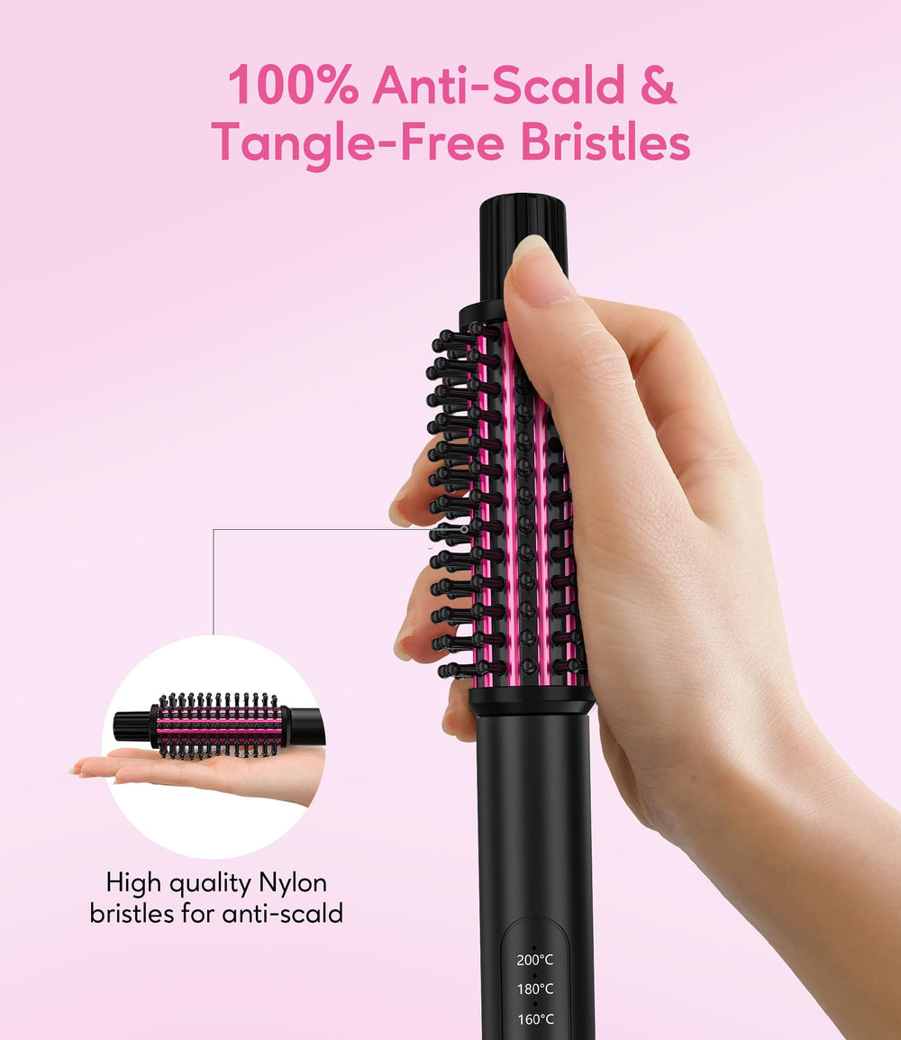 Farery Mini Thermal Brush 360° swivel cord prevents tangling during use.