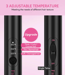 Farery Mini Thermal Brush anti-scald bristles protect fingers during styling.