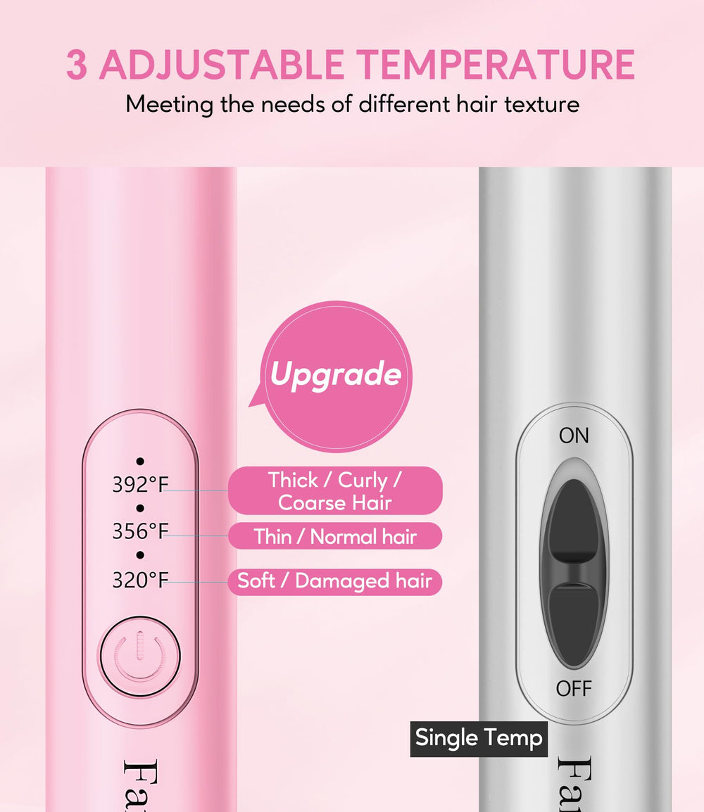 FARERY Mini Thermal Brush features cool-touch bristles and high-temp nylon bristles for safe styling.