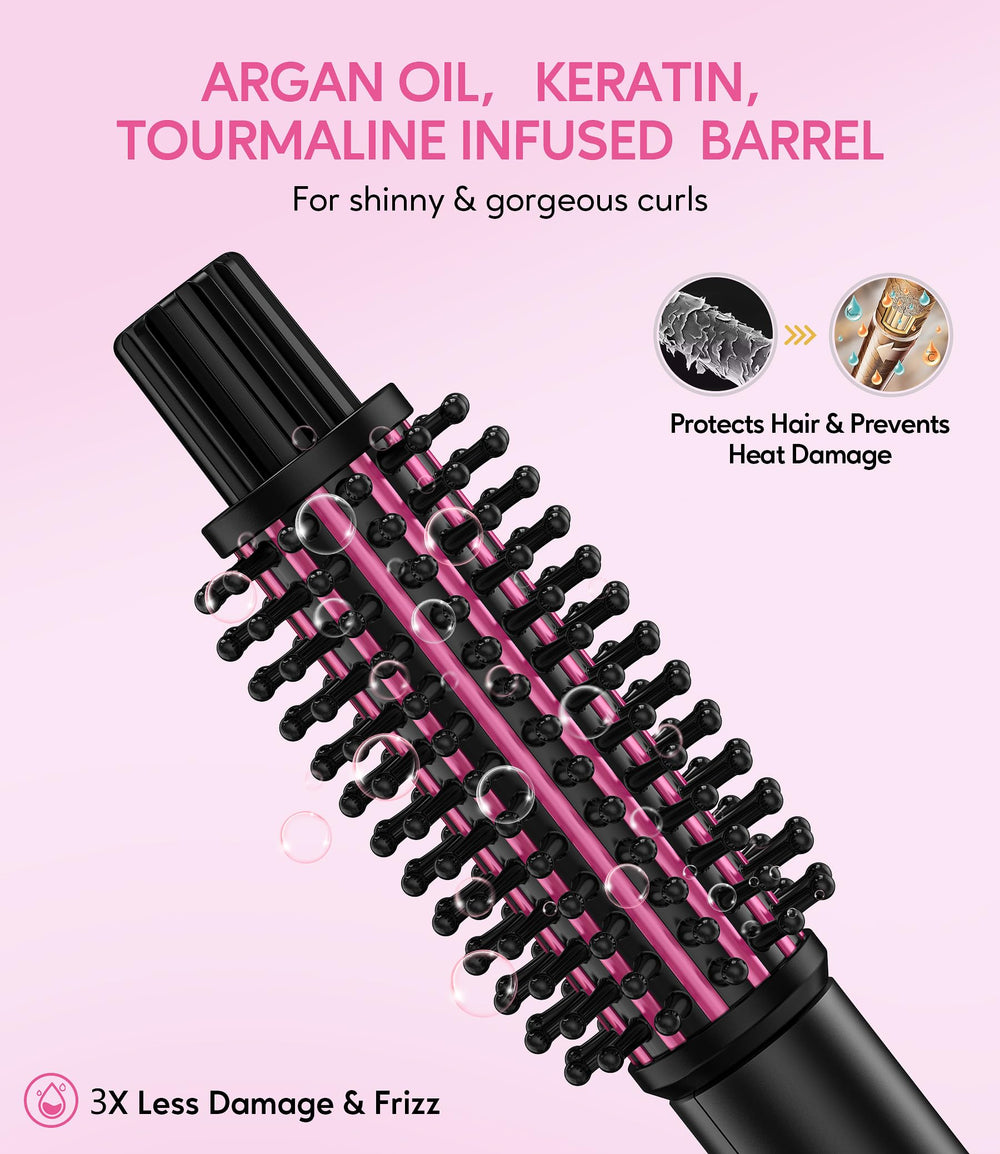 Farery Mini Thermal Brush dual voltage enables worldwide travel styling convenience.