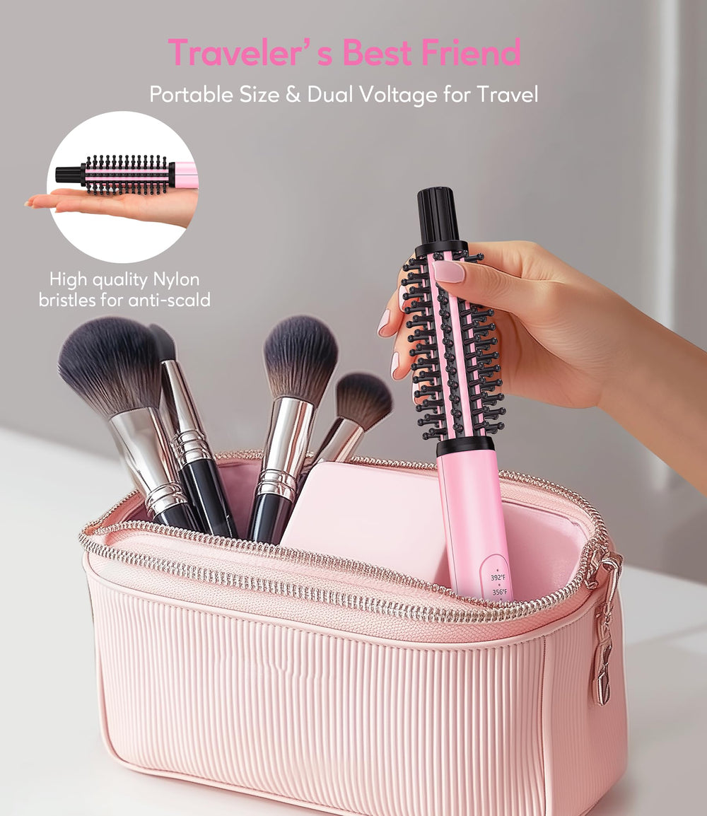 FARERY Mini Thermal Brush in hand demonstrates ergonomic grip for precise touch-ups.