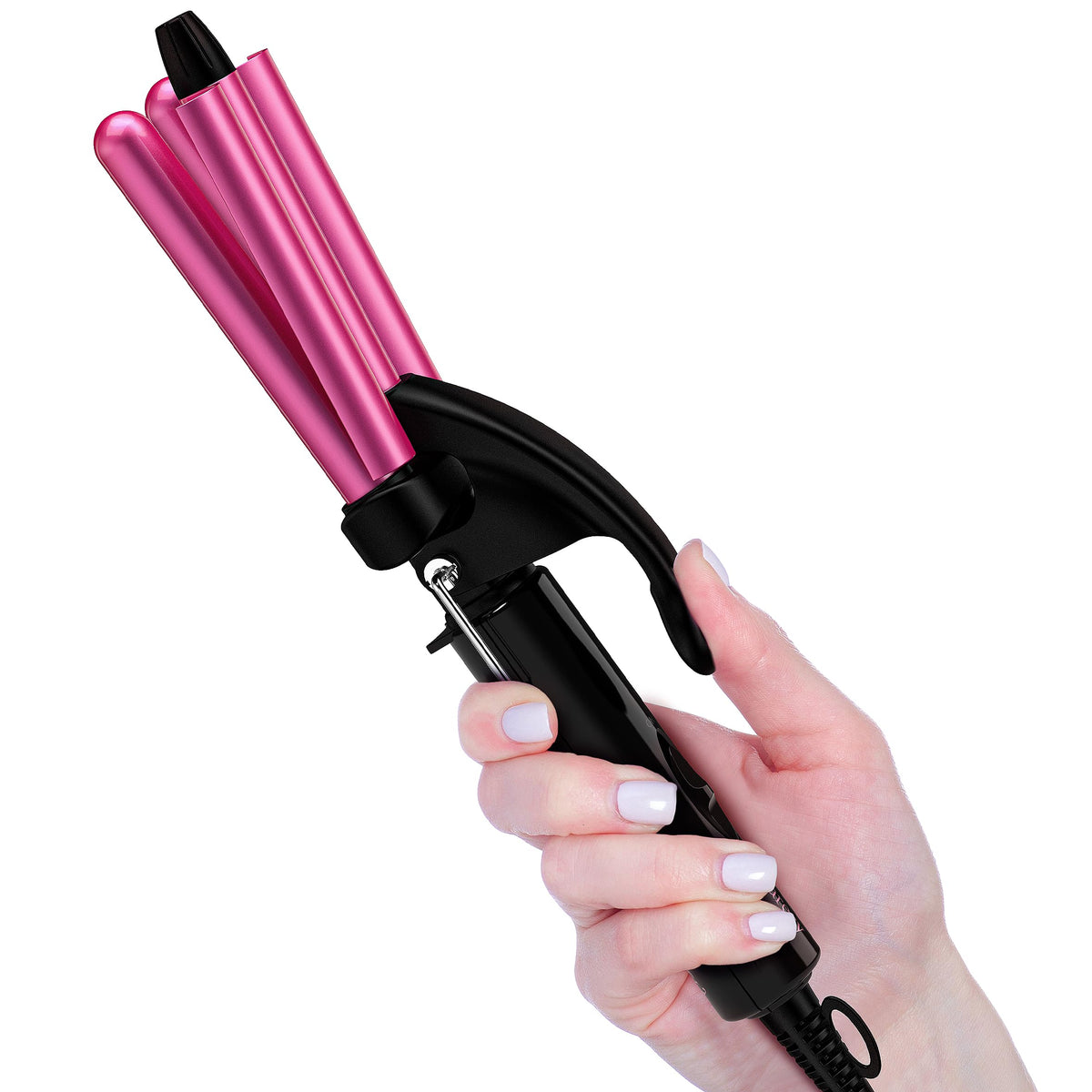 FARERY Mini Waver close-up on 1/2 inch barrel creating beach waves