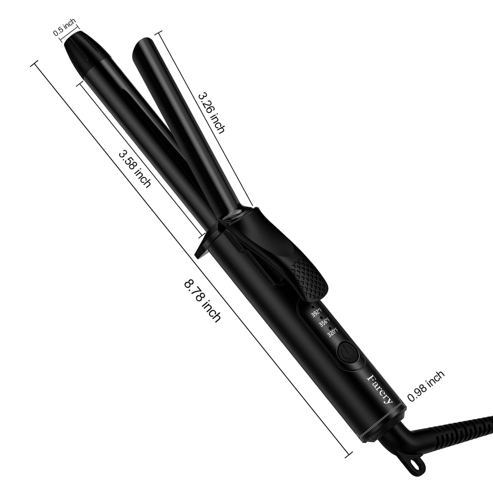 Farery safety stand and cool tip prevent accidental contact.
