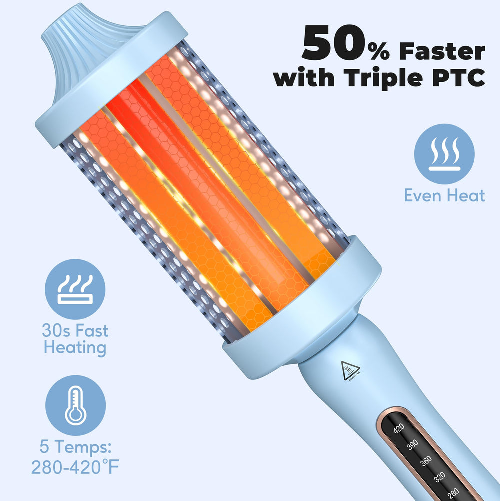 Farery dual voltage thermal brush worldwide compatibility enables styling anywhere