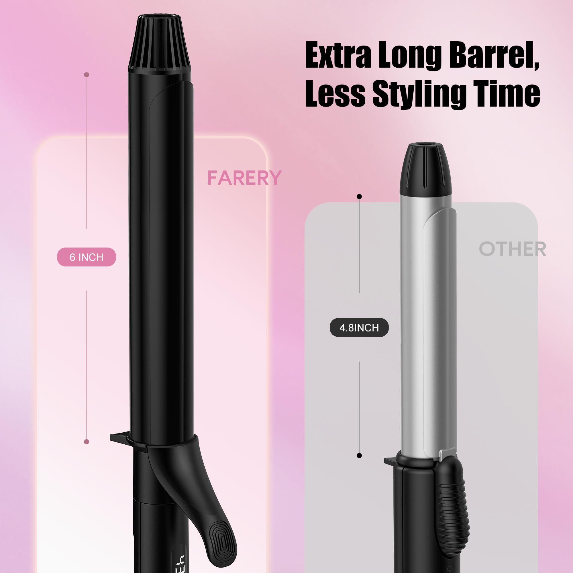 FARERY tourmaline ion smoothing image suggests frizz control and balanced shine.