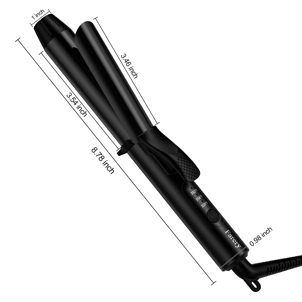FARERY travel storage bag keeps the curling iron organized.