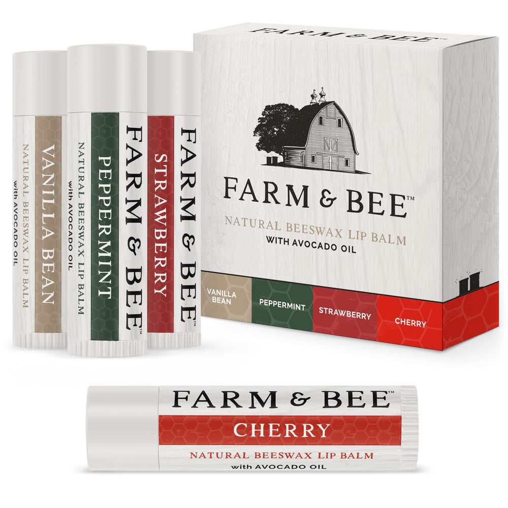 Bálsamo labial Farm & Bee vainilla: hidratación suave y duradera para labios sensibles.
