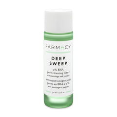 Farmacy 2% Salicylic Acid Toner bottle shows pore-refining formula.