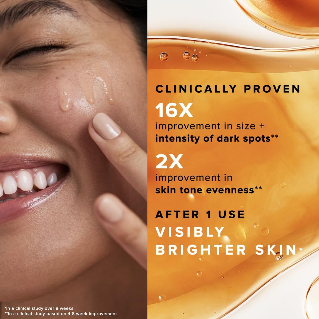 Alpha-arbutin in Farmacy serum targeting uneven tone.