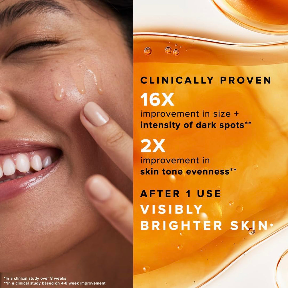 Alpha-arbutin in Farmacy serum targeting uneven tone.