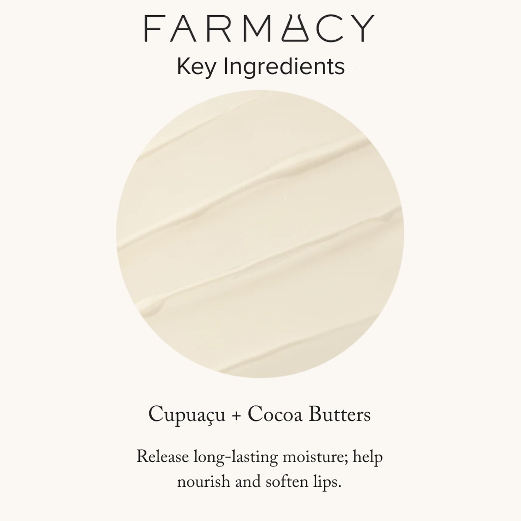 Farmacy lip balm with vitamin E promotes replenishment and subtle shine.