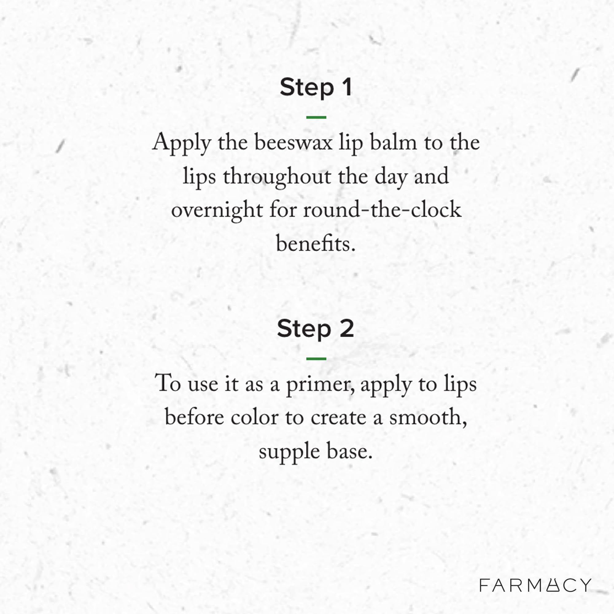 Farmacy packaging close-up emphasizes clean, farm-sourced ingredients.