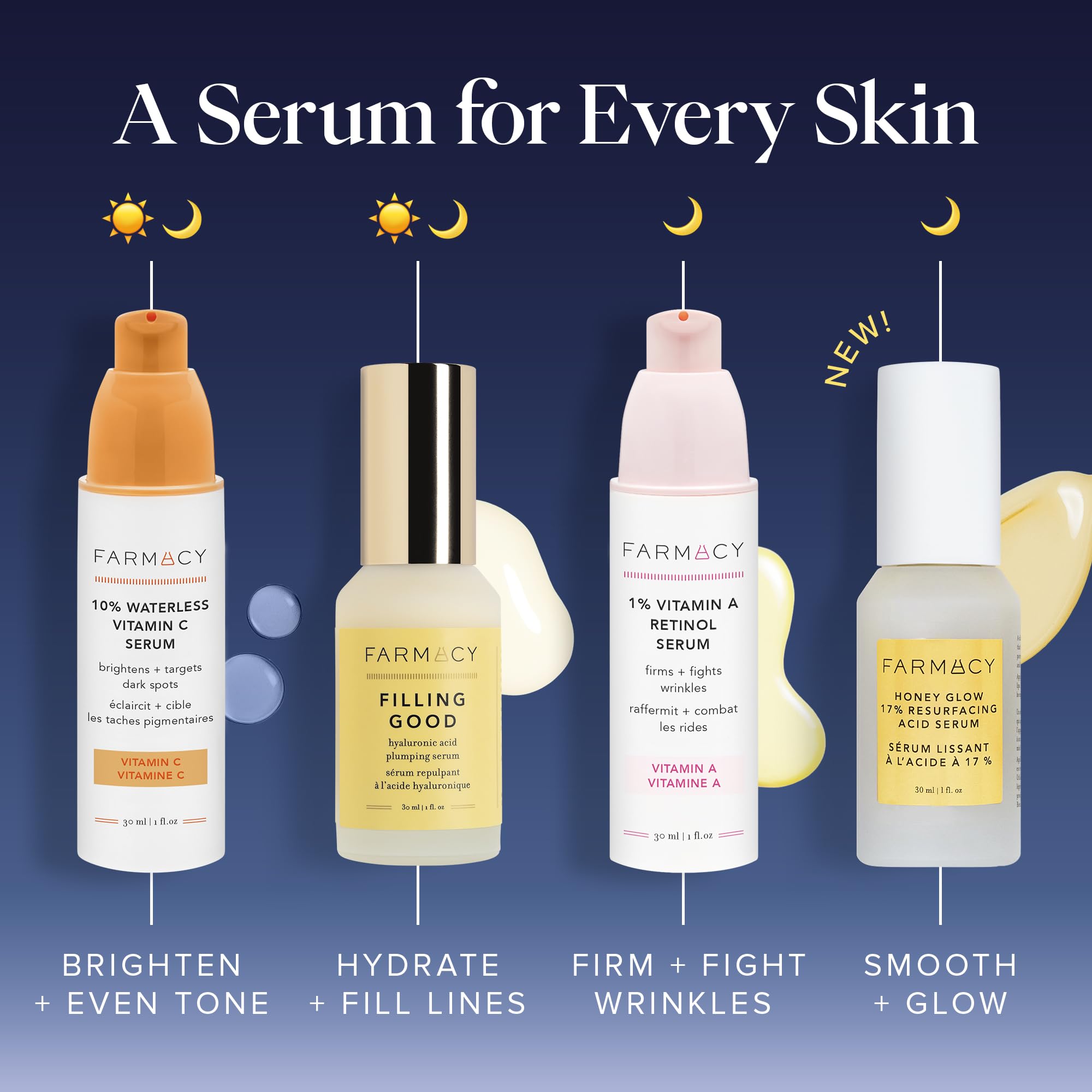Farmacy Face Exfoliator Serum Honey Glow packaging signals premium skincare