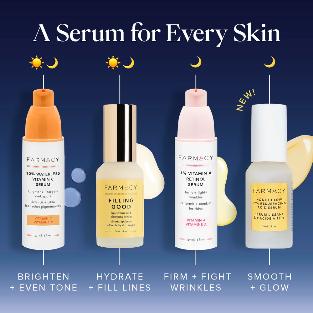 Farmacy Face Exfoliator Serum Honey Glow packaging signals premium skincare